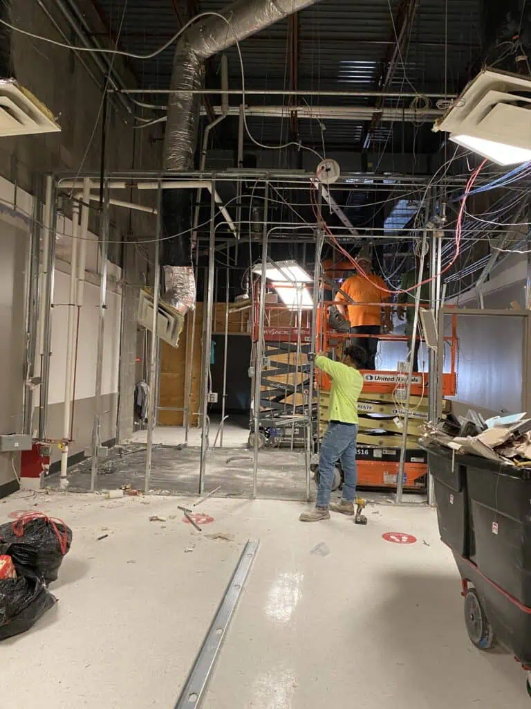 Target renovation interior details