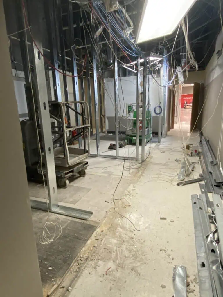Target remodel occupied store coordination