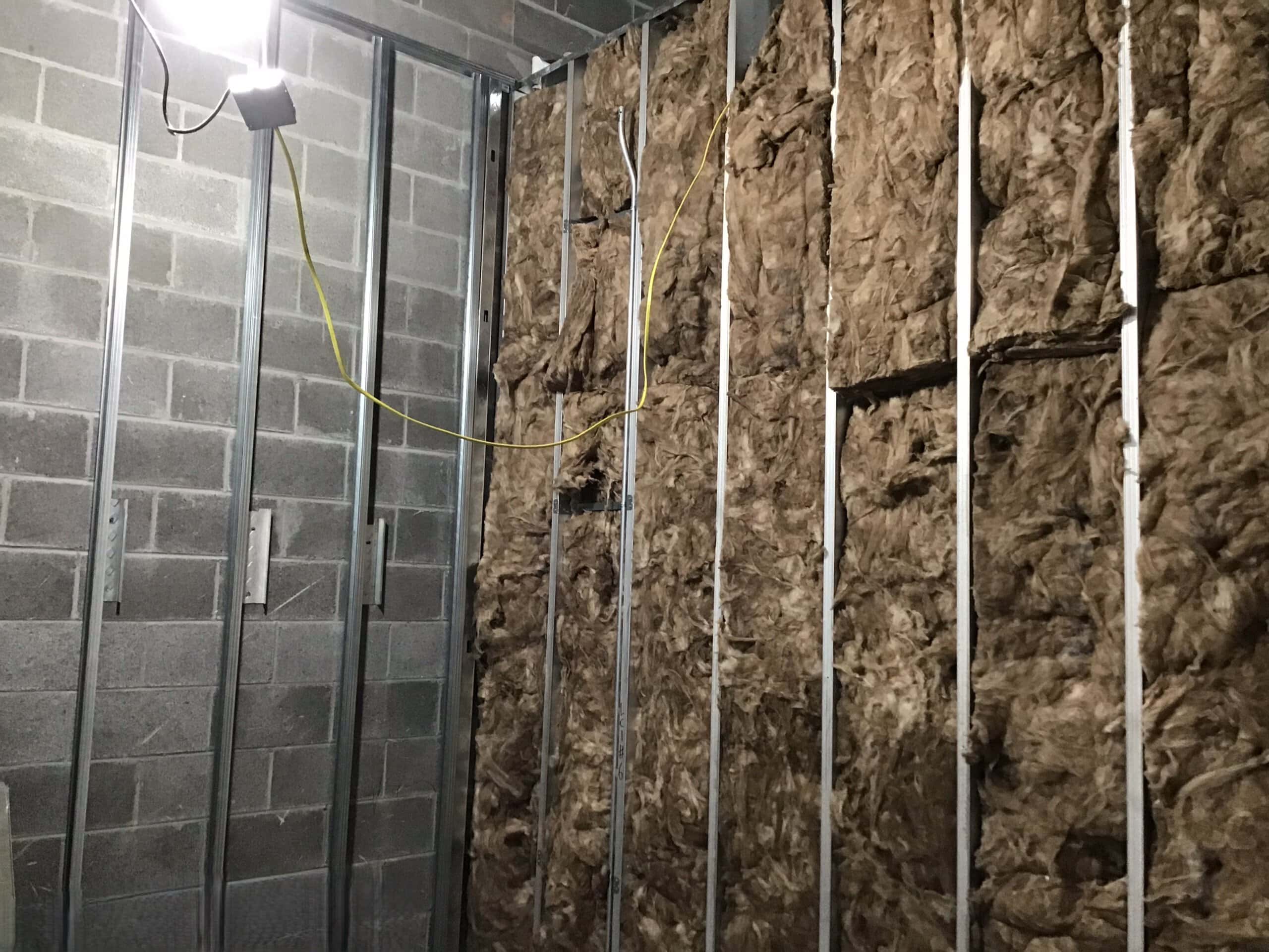 Lidl supermarket Decatur GA — wall insulation installation during ground-up commercial construction by Modern Day Commodities