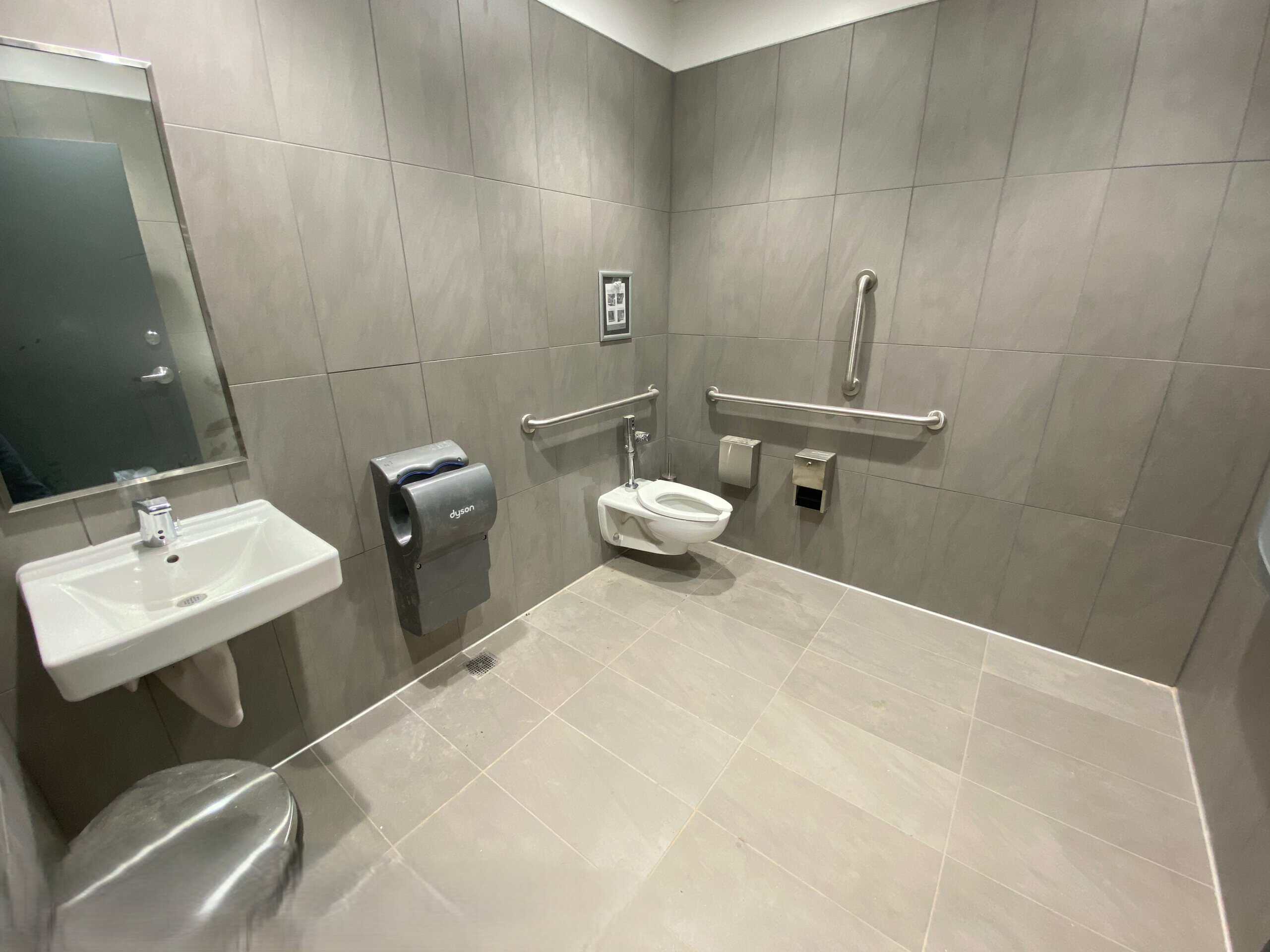 Lidl supermarket Decatur GA — restroom build-out and finishing during ground-up commercial construction by Modern Day Commodities