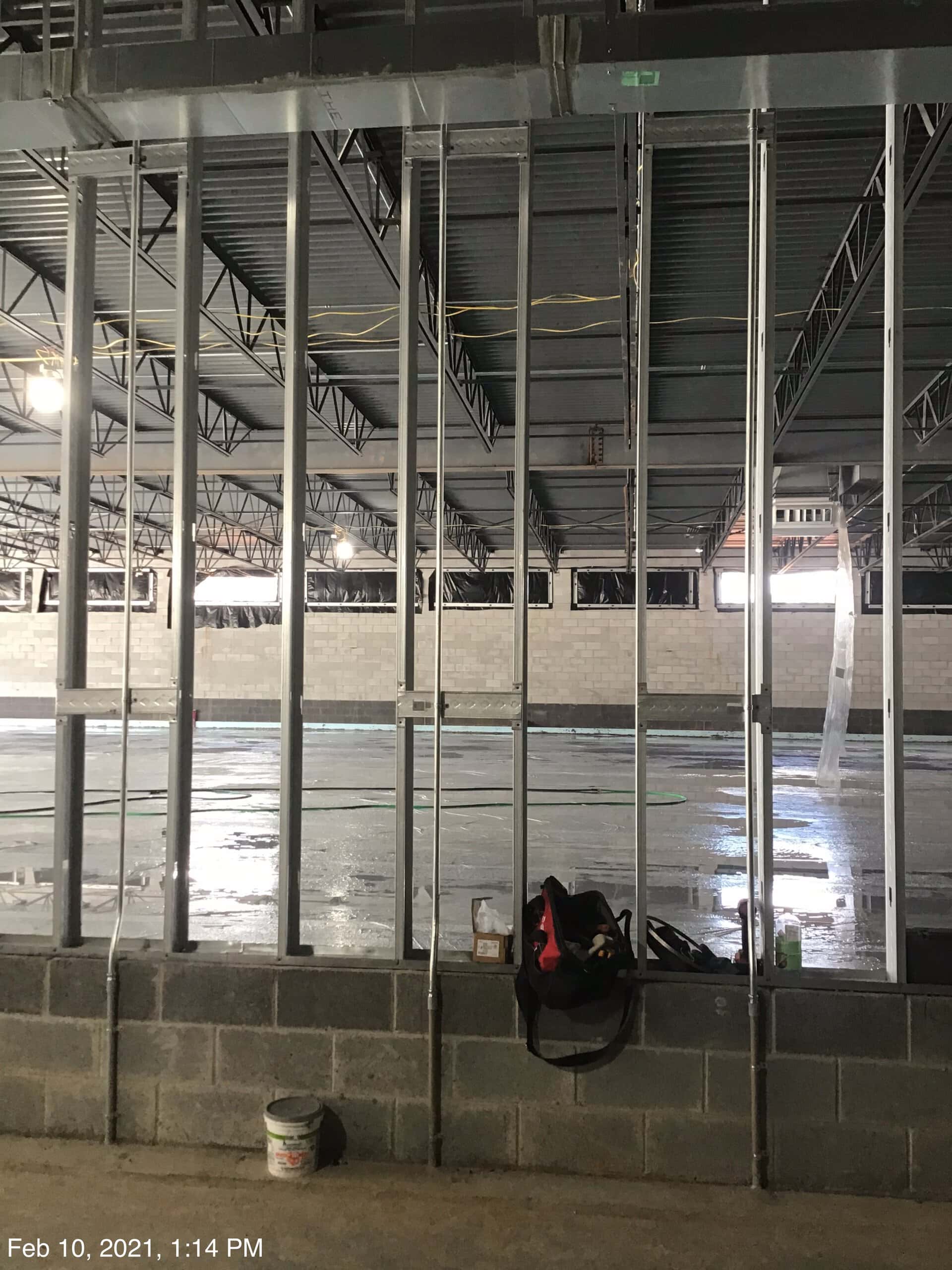 Lidl supermarket Decatur GA — interior build-out progress (view 5) during ground-up commercial construction by Modern Day Commodities