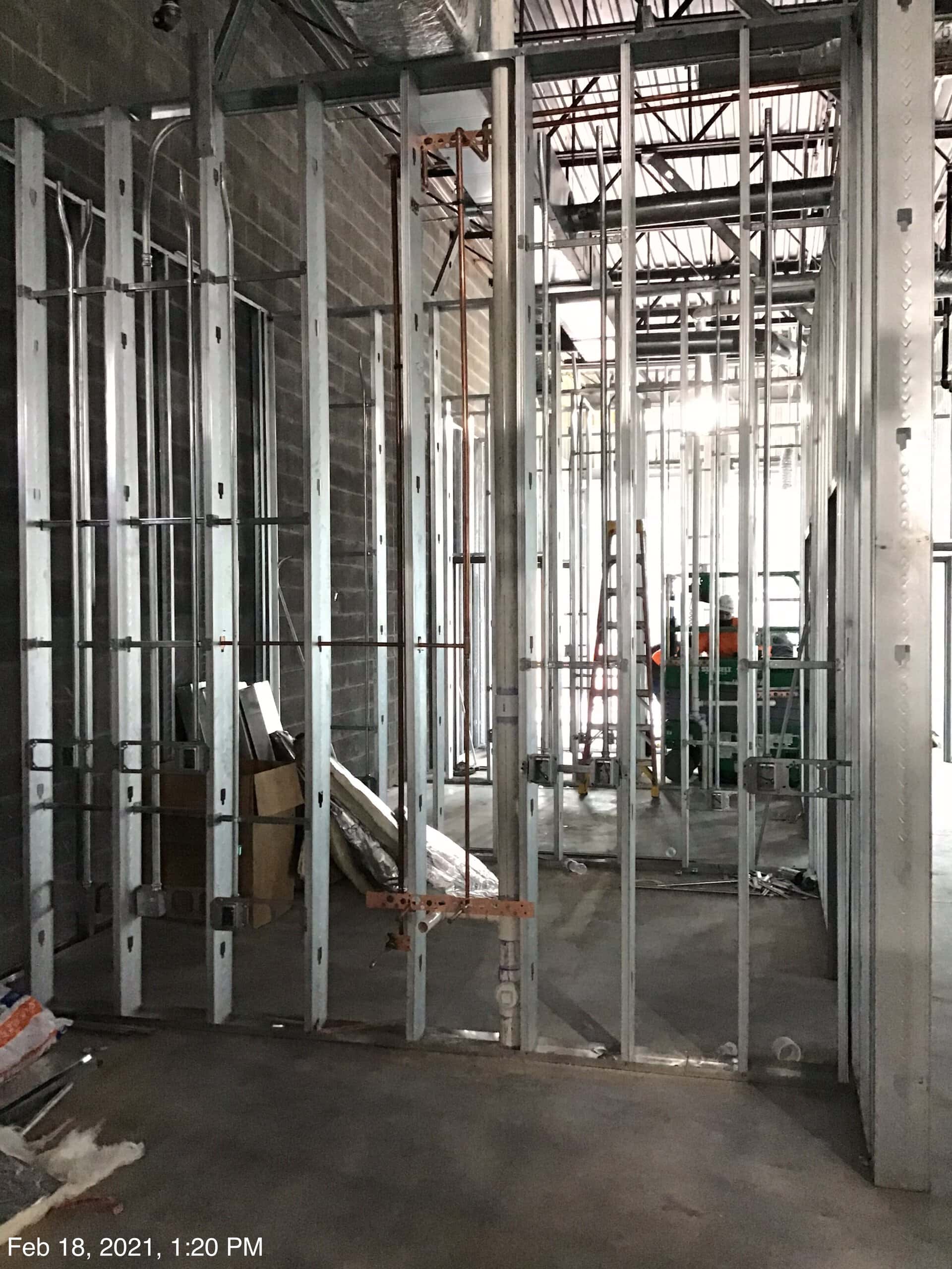 Lidl supermarket Decatur GA — building shell and exterior progress (view 3) during ground-up commercial construction by Modern Day Commodities
