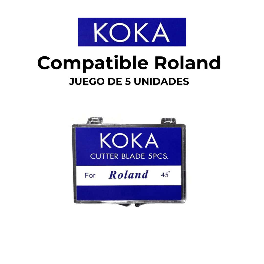 Cuchillas de corte para vinilo (45º). Compatible Roland