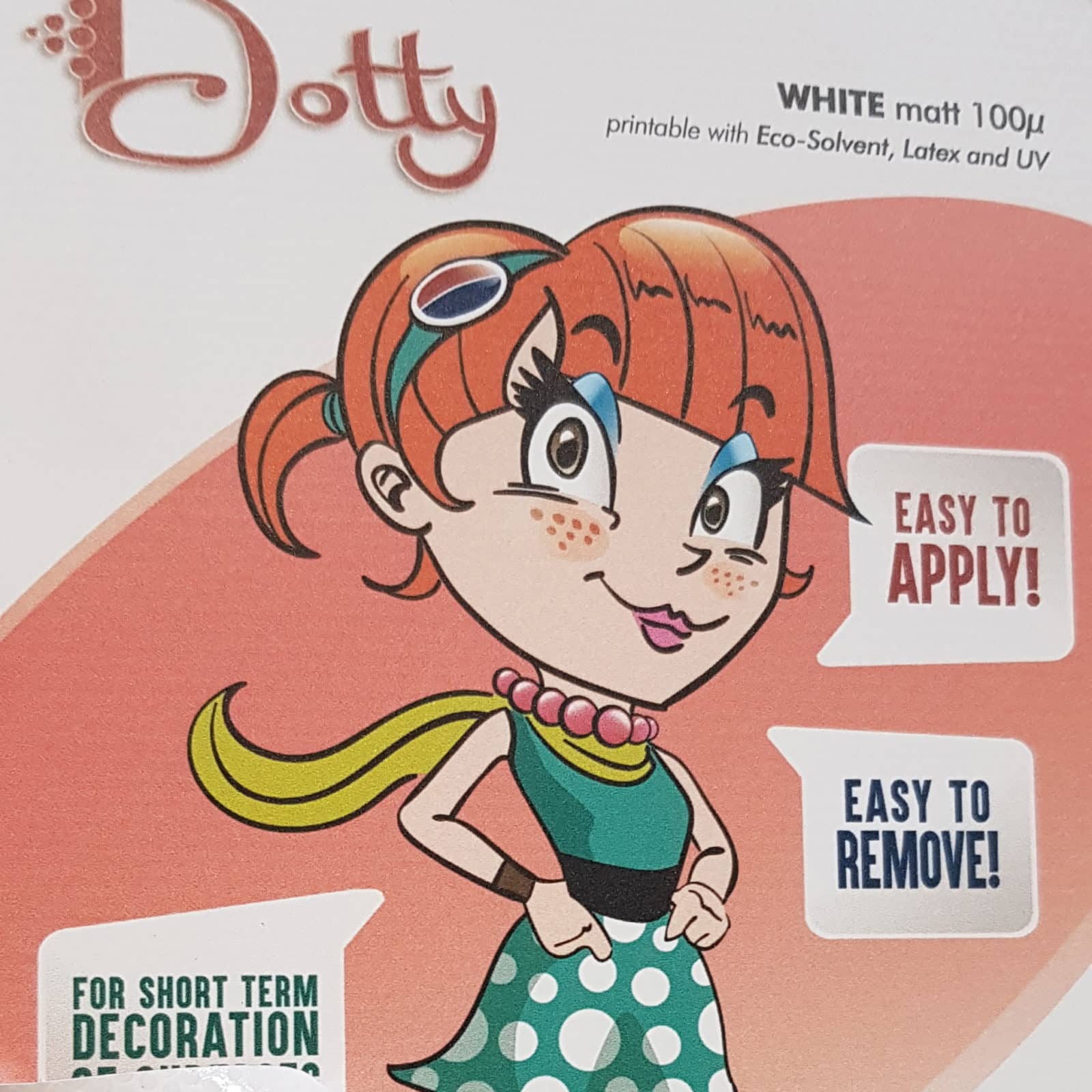 Dotty - Film PVC Monomérico 100 micras Blanco Mate