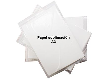 Paquete hojas de sublimación 120g en A3 (paq. 100 unidades)