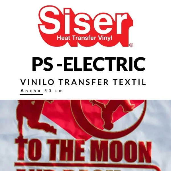 Vinilo Transfer Textil PS Electric - 50cm ancho.