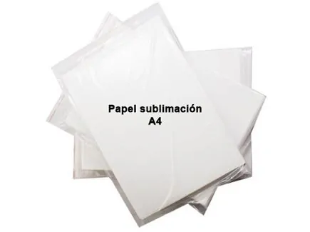 Paquete hojas transfer 120gr A4 Especial RICOH (paq. 110 unidades) - SUBLIPAPER_A4