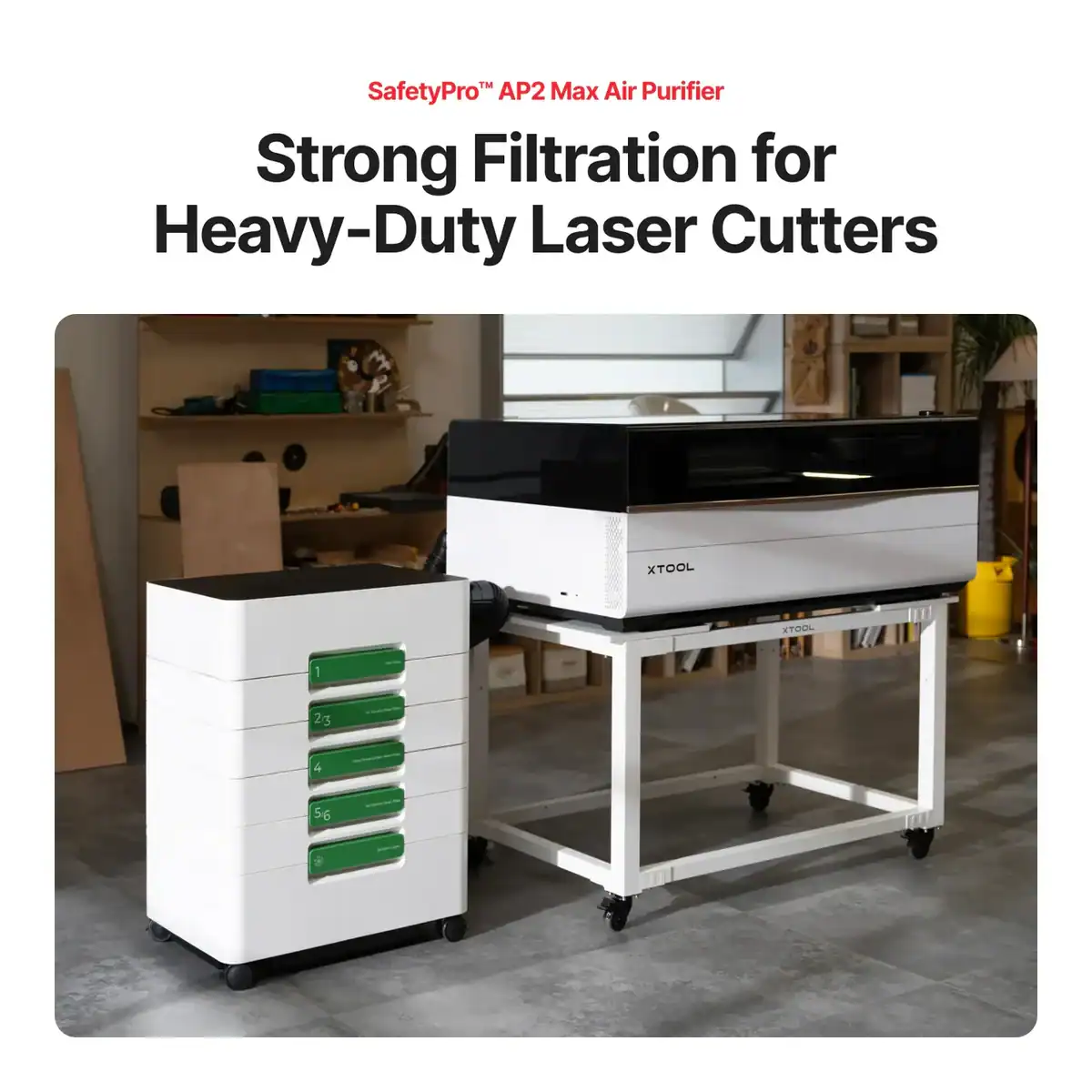 xTool P3 - Cortadora Láser CO2 de 80W  - Versatile Bundle - Imagen 13