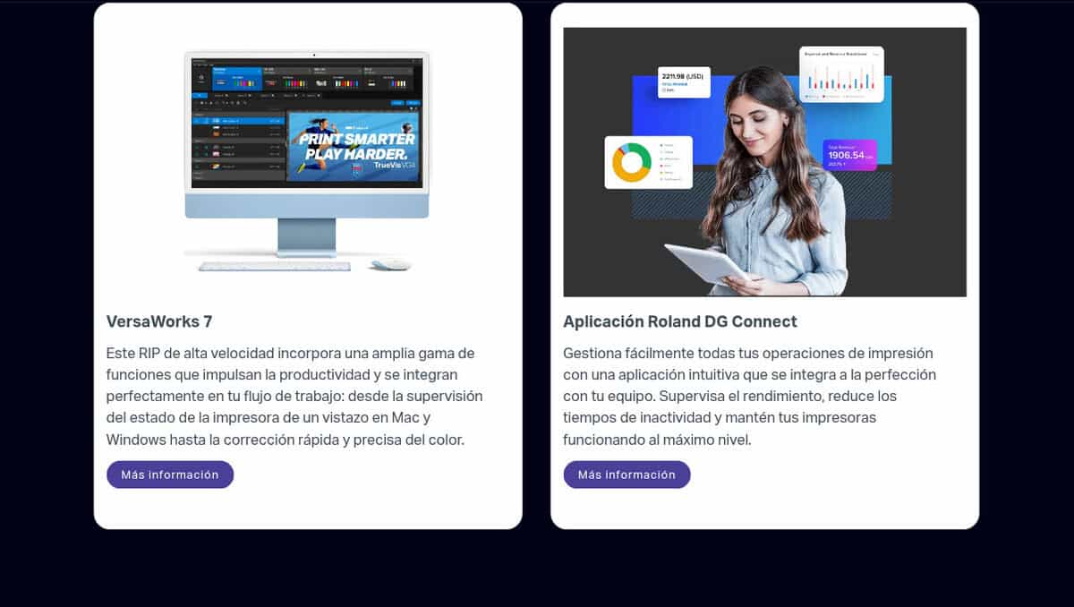 Resultados de impresión profesional con la Roland TrueVIS VG4-640