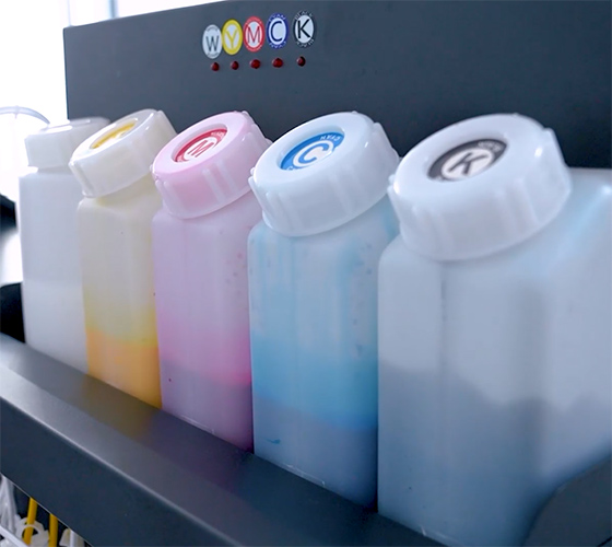 Depósitos de tinta DTF WYMCK del sistema MACH5