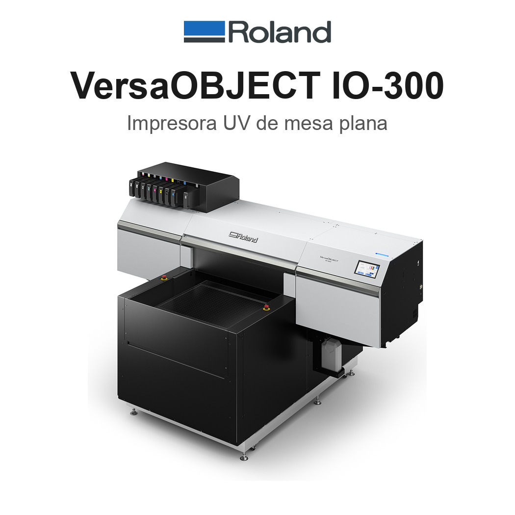 Roland VersaObject IO-300, impresora UV de mesa plana B2