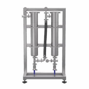 Industrial filtration system for sanitary and process applications at Mach Technologies.