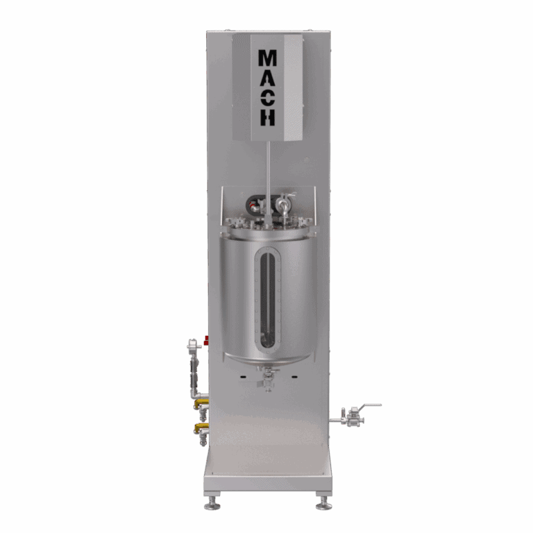 Transparent industrial fill station for manufacturing processes - Mach Technologies.