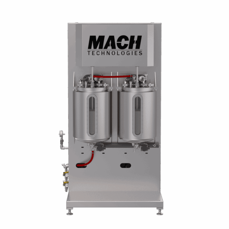1. Dual stainless steel liquid nitrogen storage tanks for industrial cryogenic applications.