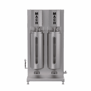 High-pressure gas booster system for industrial applications.