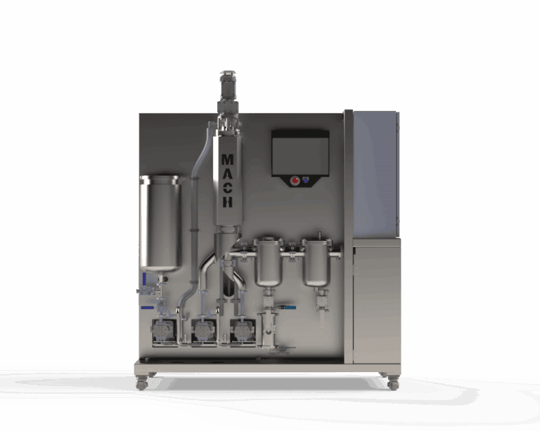 High-tech industrial water purification system for manufacturing processes.