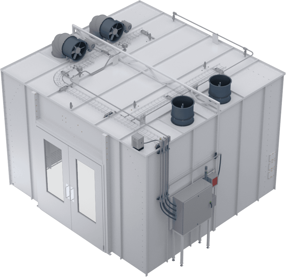 Industrial HVAC system for commercial climate control and ventilation.