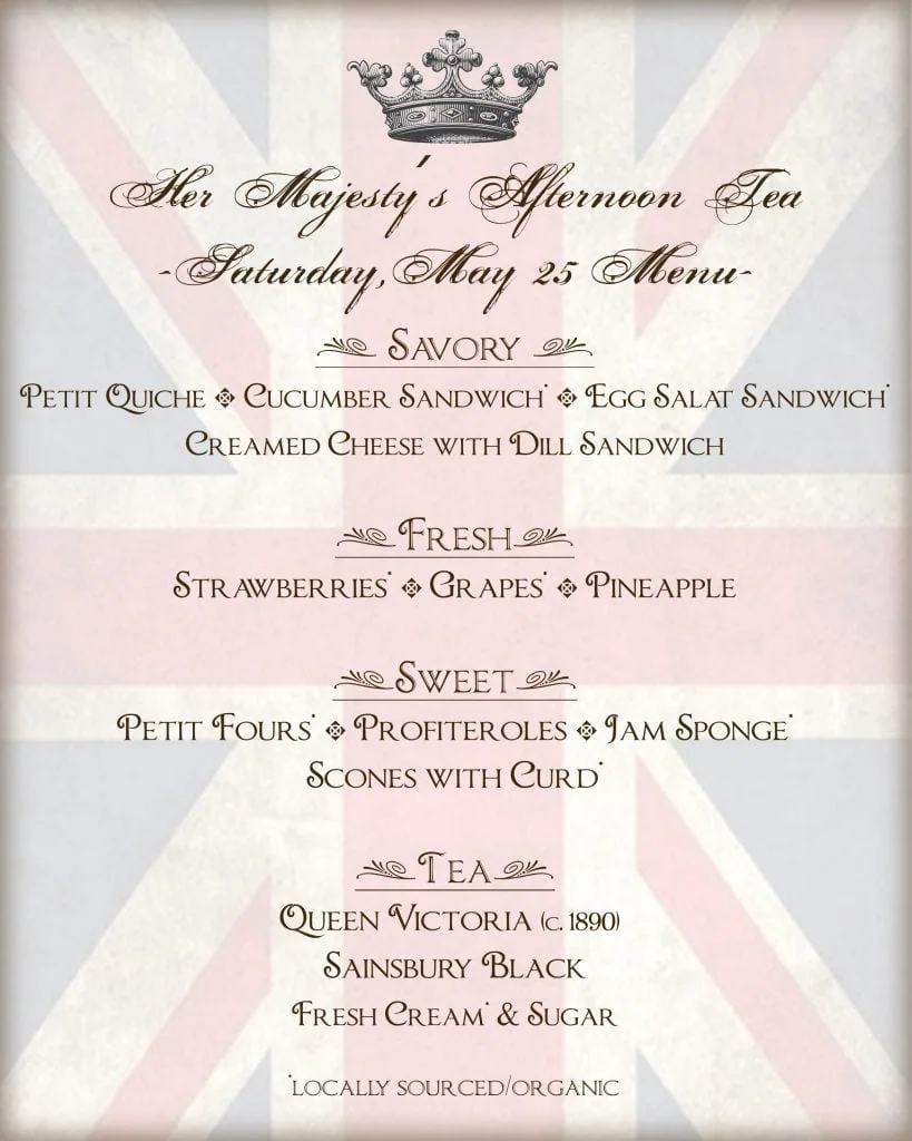 Queen Victoria's afternoon tea