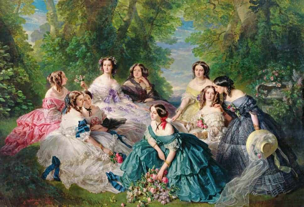 Empress Eugenie and Her ladies in waiting by Winterhalter