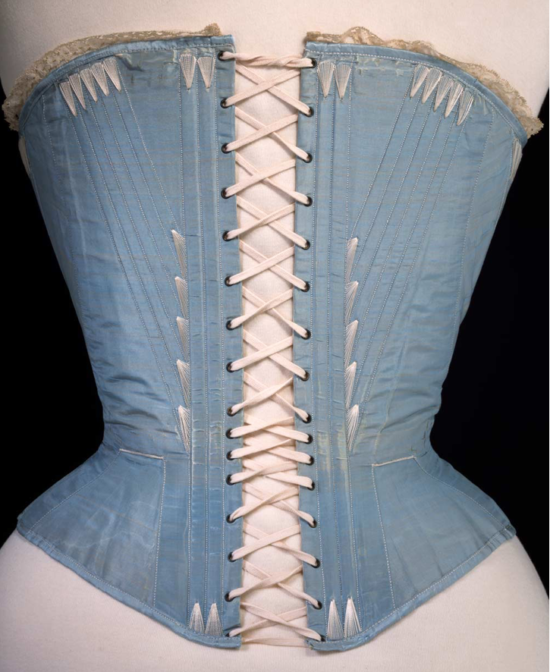 1860s corset back