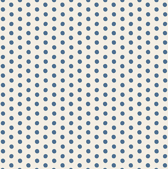 Navy and White Dotted Muslin- #636