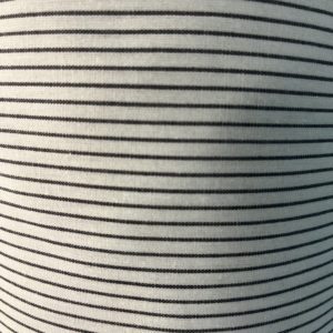 Pinstripe- Black on white ground/Reorder-able