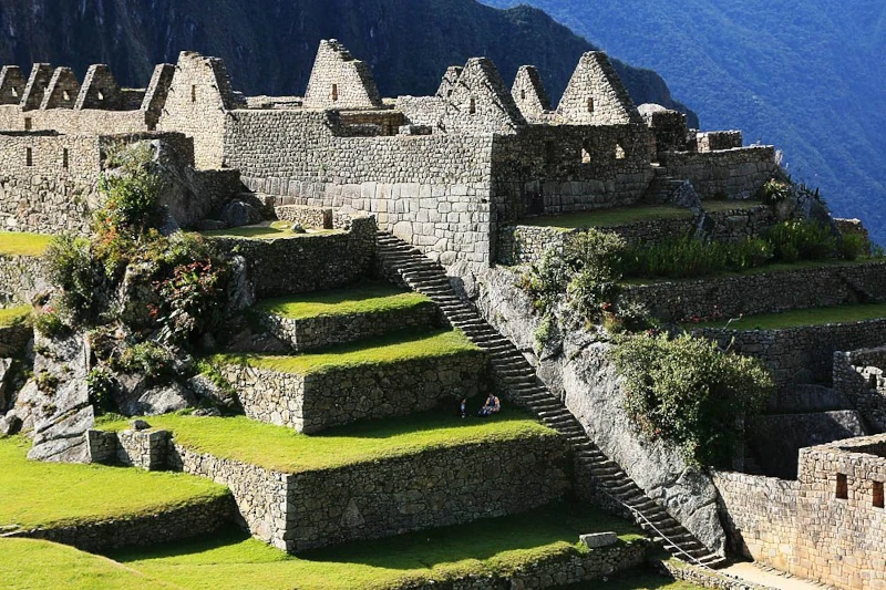 Clear skies over Machu Picchu in dry season June
