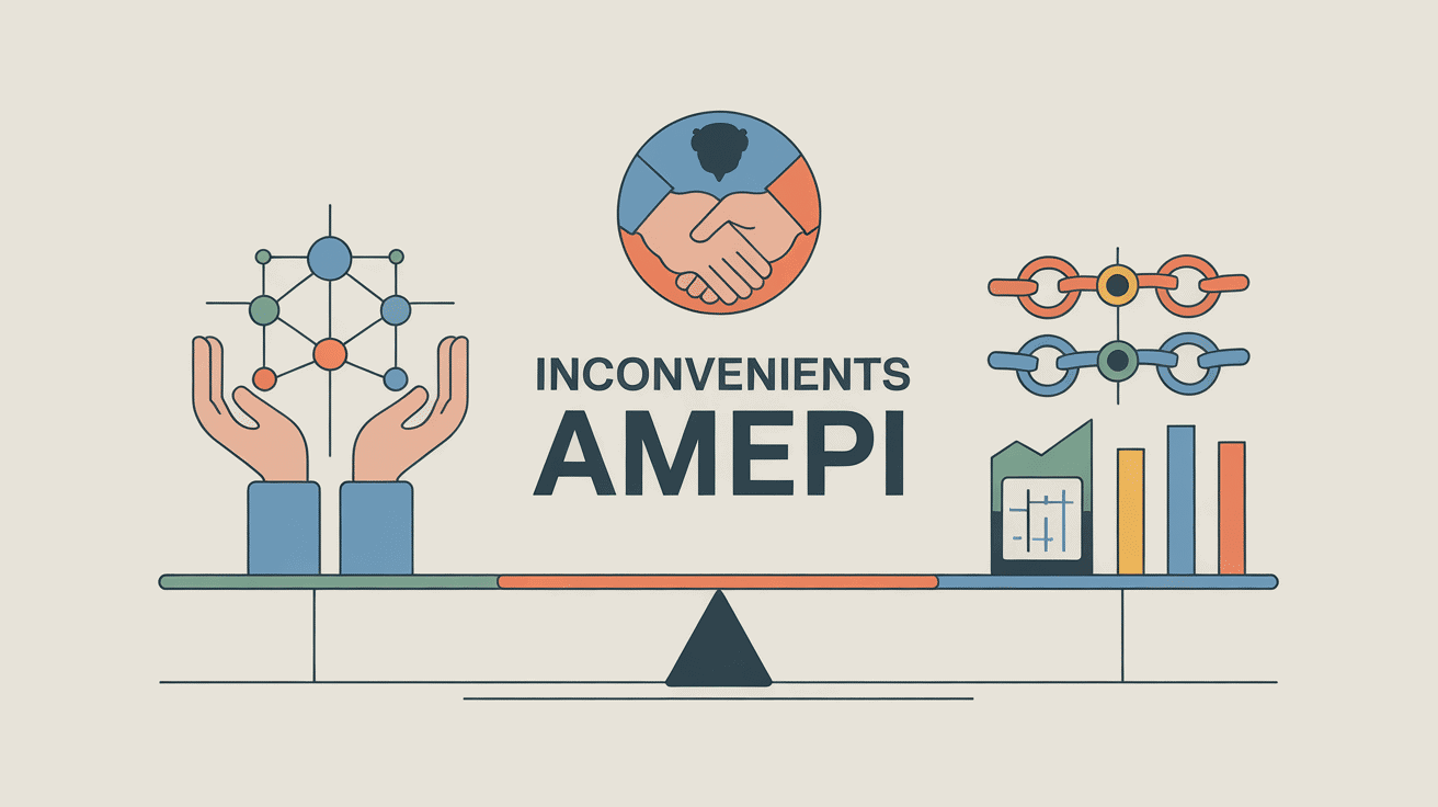 Amepi inconvénient illustration balance collaboration et contraintes