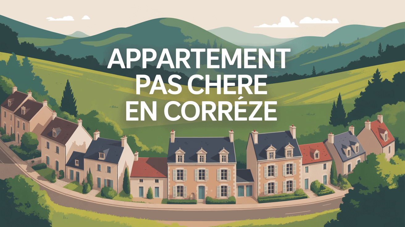 Vue aérienne village Corrèze pour comment acheter un appartement pas cher
