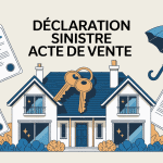 Illustration déclaration sinistre acte de vente maison et clés