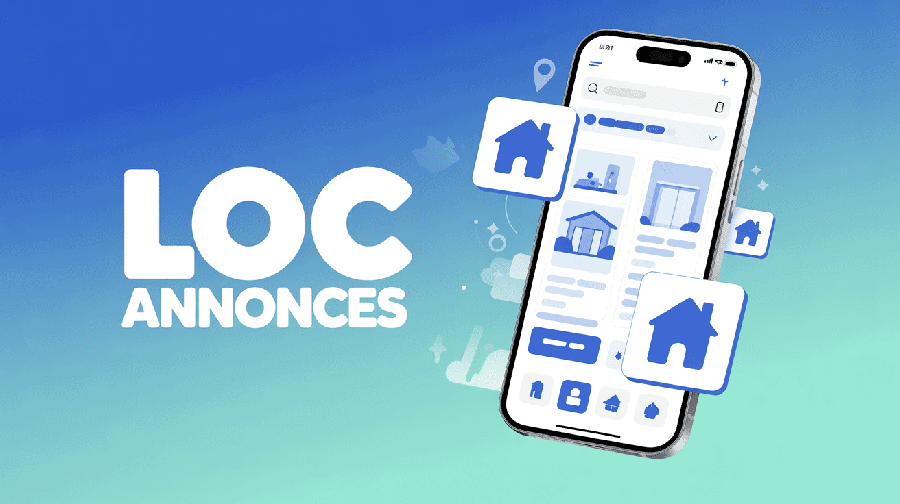 Illustration plateforme loc annonces smartphone SEO