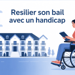 locataire handicapé résiliation bail devant immeuble