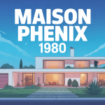 maison phenix 1980 facade moderne jardin