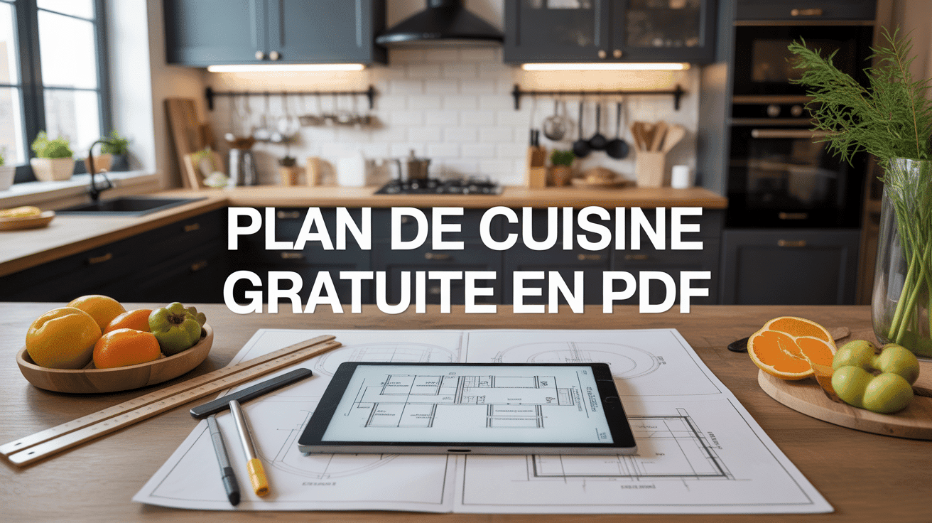 Plan de cuisine gratuit PDF sur tablette et plans techniques