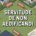 illustration servitude de non aedificandi terrain maisons et documents
