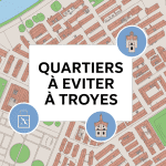 vue aérienne troyes quartiers à éviter carte urbaine