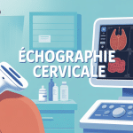 illustration echographie cervicale sur cou patient