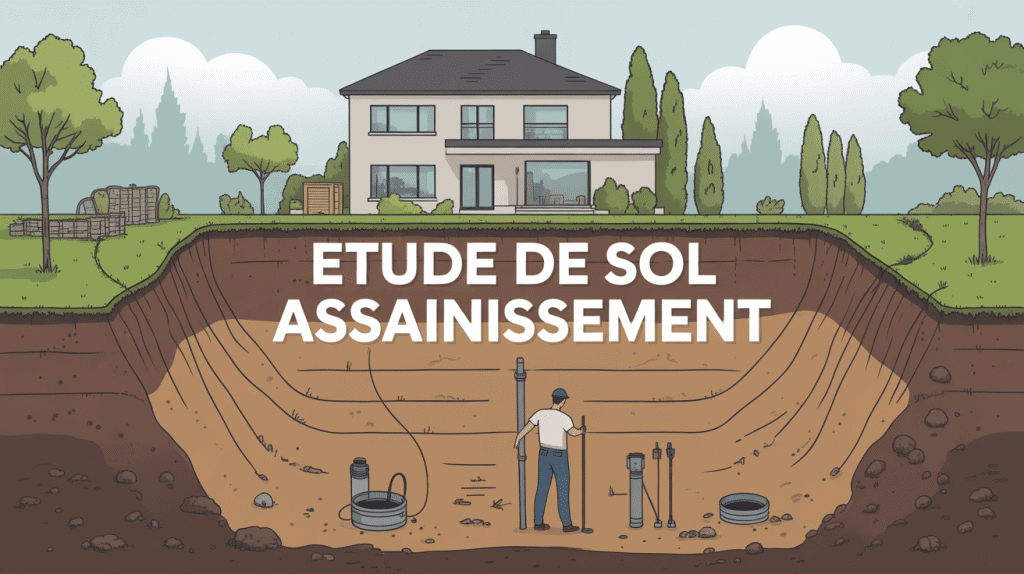illustration technique etude de sol assainissement