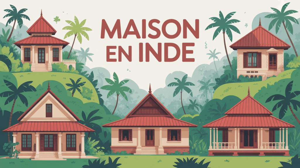 Maison Inde styles traditionnels modernes paysage tropical