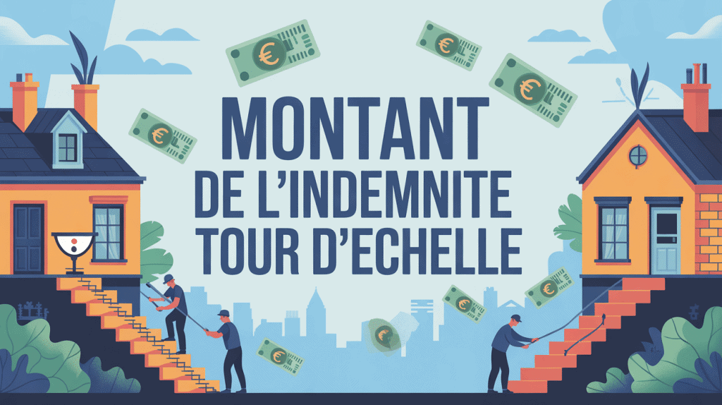 montant indemnité tour d'échelle visuel deux maisons ouvriers euros