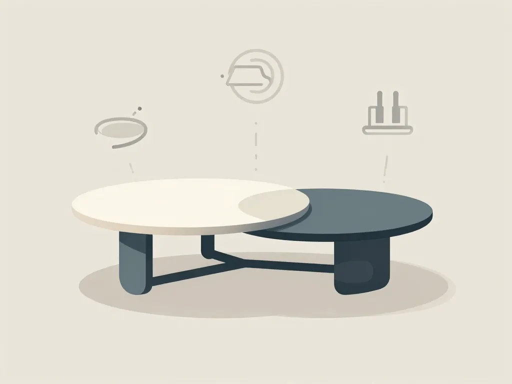 Métafore équilibrée table basse design made in design
