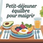 7 petit-déjeuner équilibré pour maigrir illustration aliments variés matin