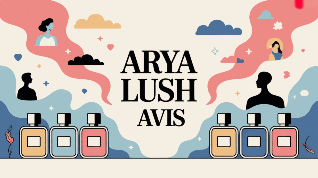 Arya Lush avis flacons de parfum et avis clients visuels