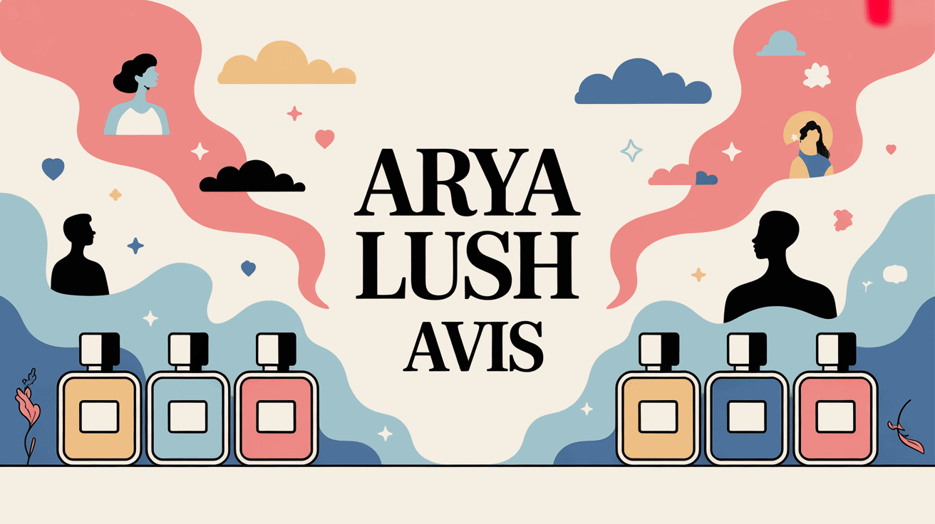 Arya Lush avis flacons de parfum et avis clients visuels