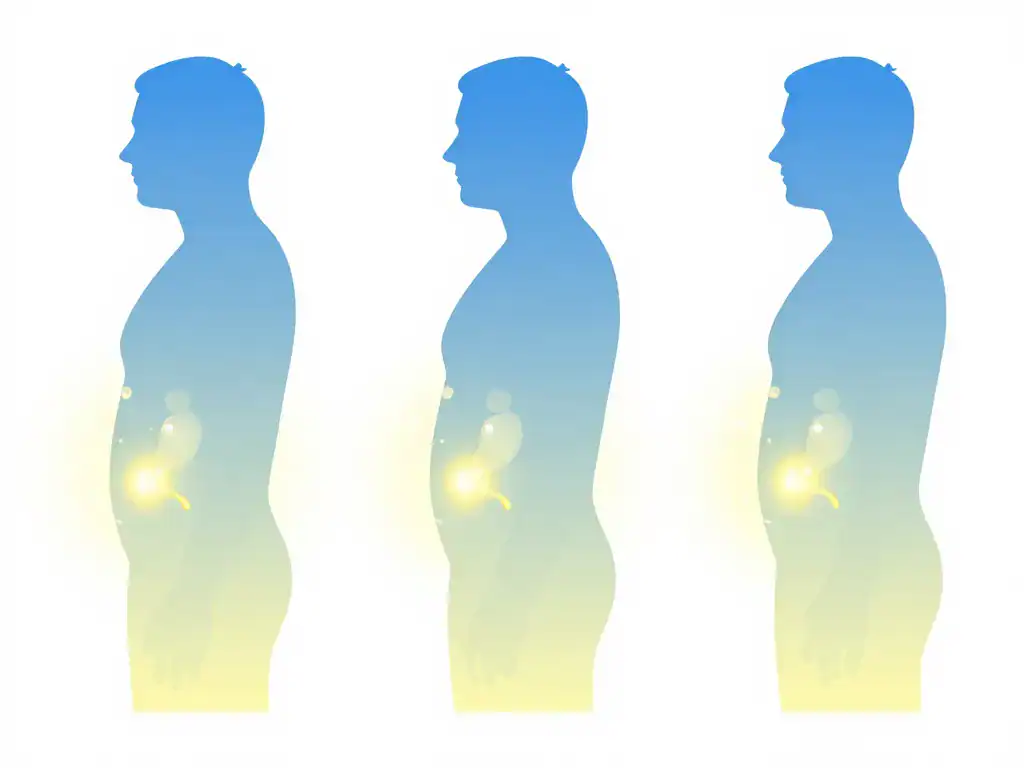 Variation du ventre ballonne et gonfle selon la journée