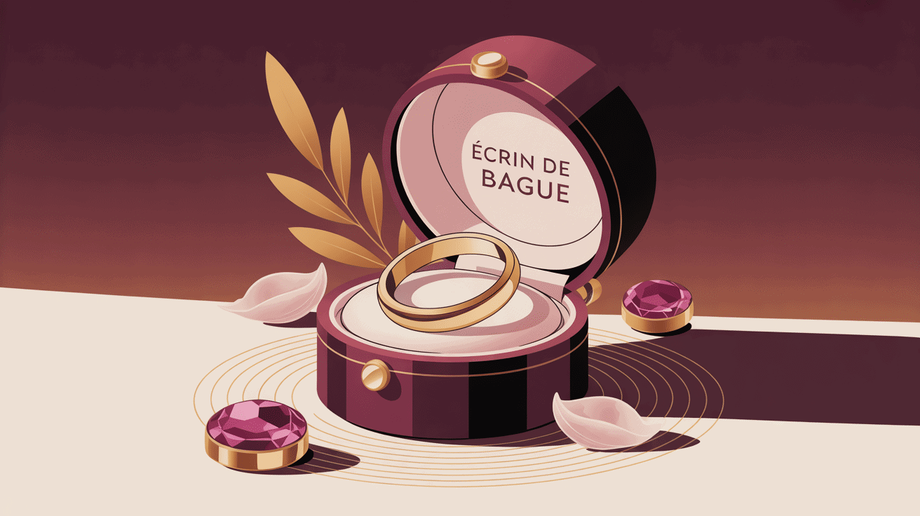 ecrin bague luxe ouverture bijou