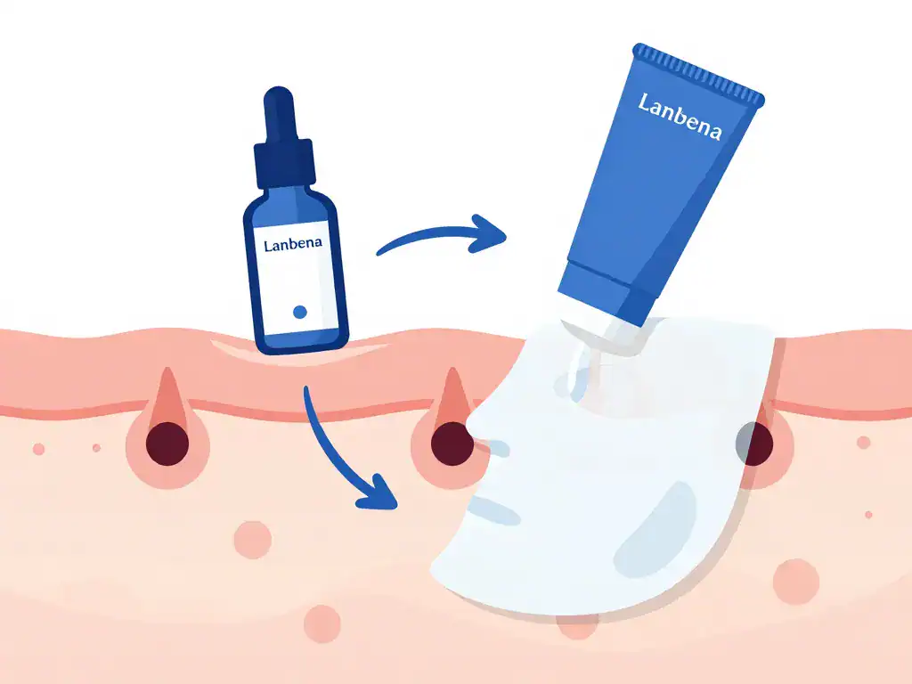 Schéma lanbena point noir avis action sérum et masque peel off