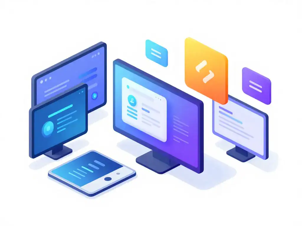 Illustration o design digital ux ui et cohérence de marque