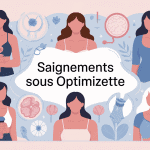 optimizette saignement combien de temps illustration femmes hormones