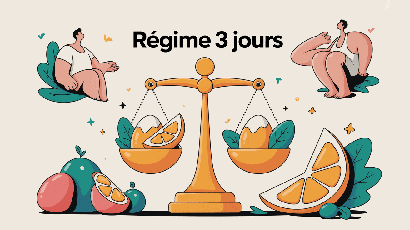 Illustration perdre 6 kilos en 3 jours œufs